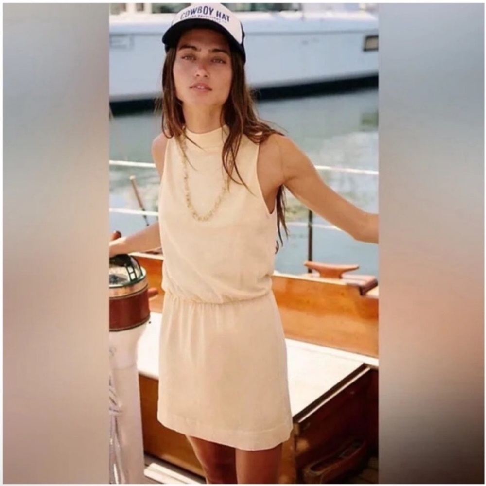Free People Beach Springs Mockneck Mini Dress